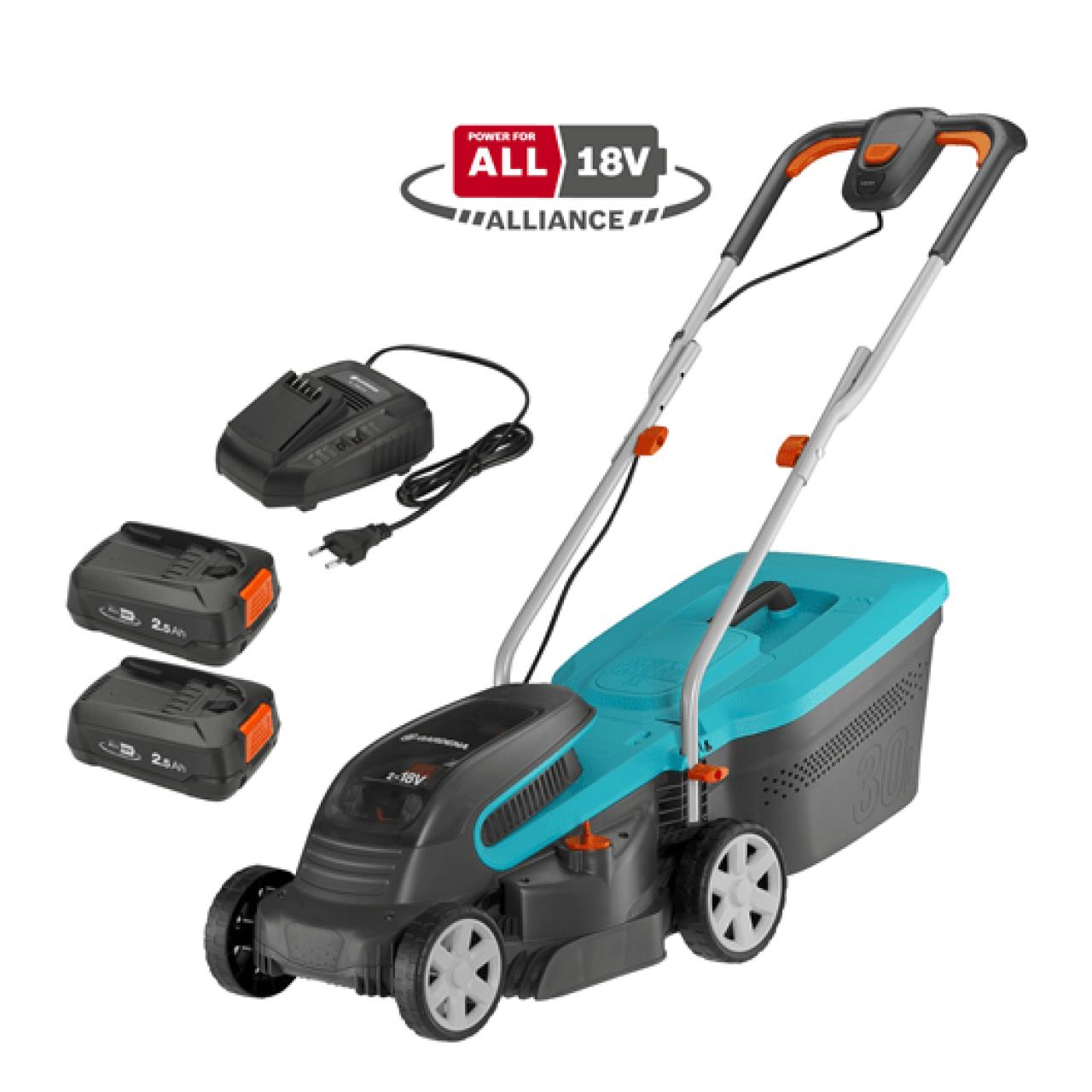 Akku-Rasenmäher PowerMax 32/36V P4A Set - inkl. Akku und Ladegerät