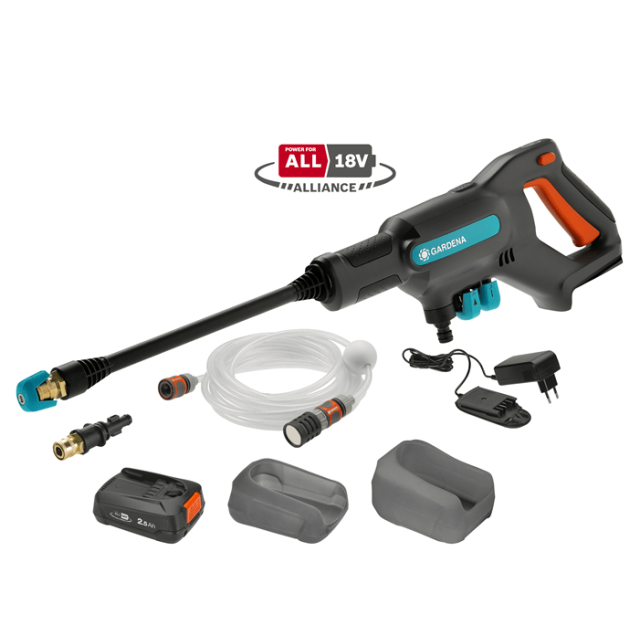 Akku-Mitteldruckreiniger AquaClean 24/18V P4A Set - inkl. Akku und Ladegerät