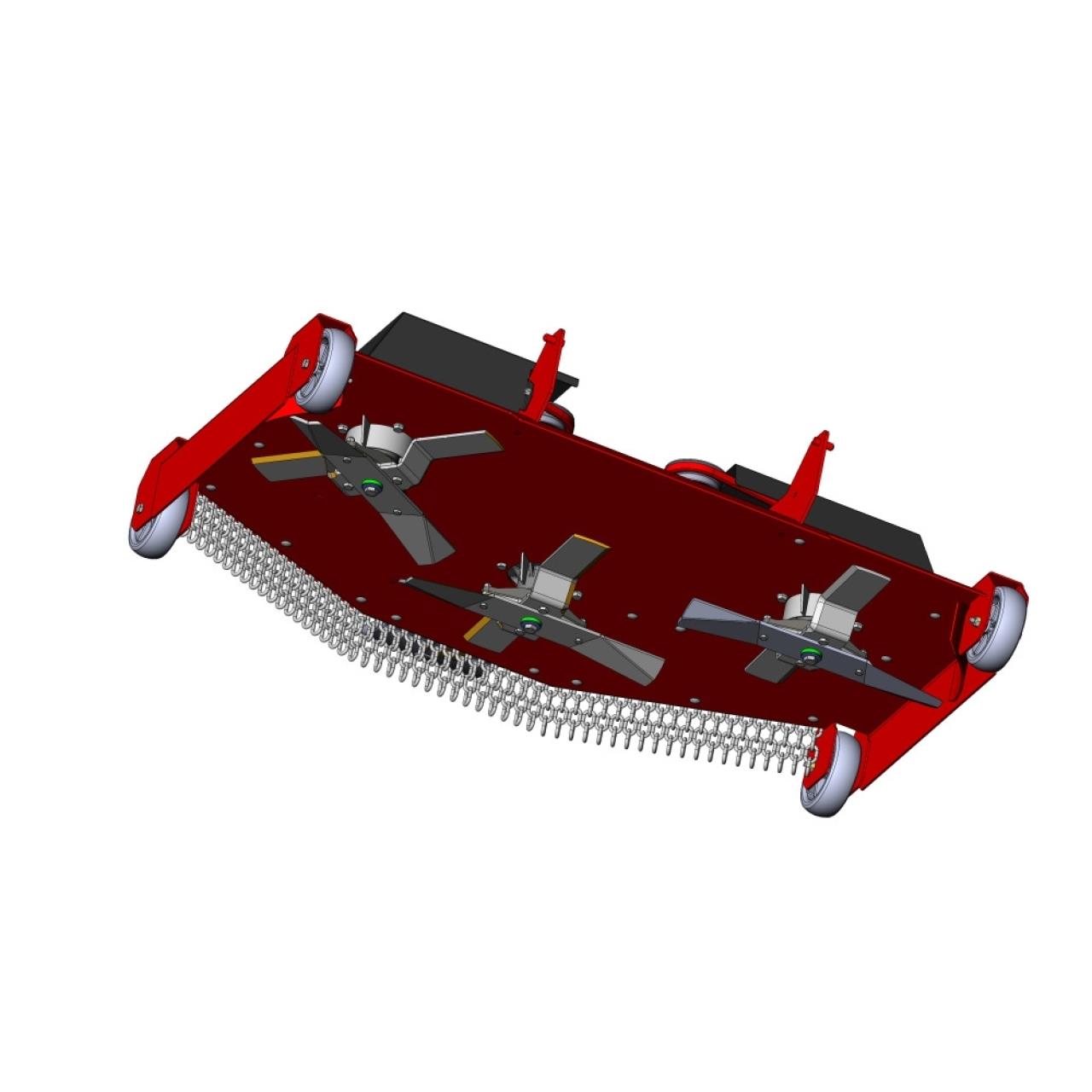 Hochgrasmähdeck für Rasentraktor 110 cm