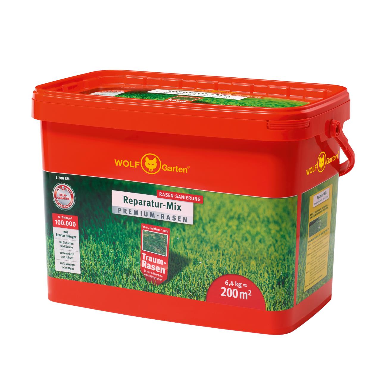 Premium-Rasen mit Starter-Dünger L 200 SM