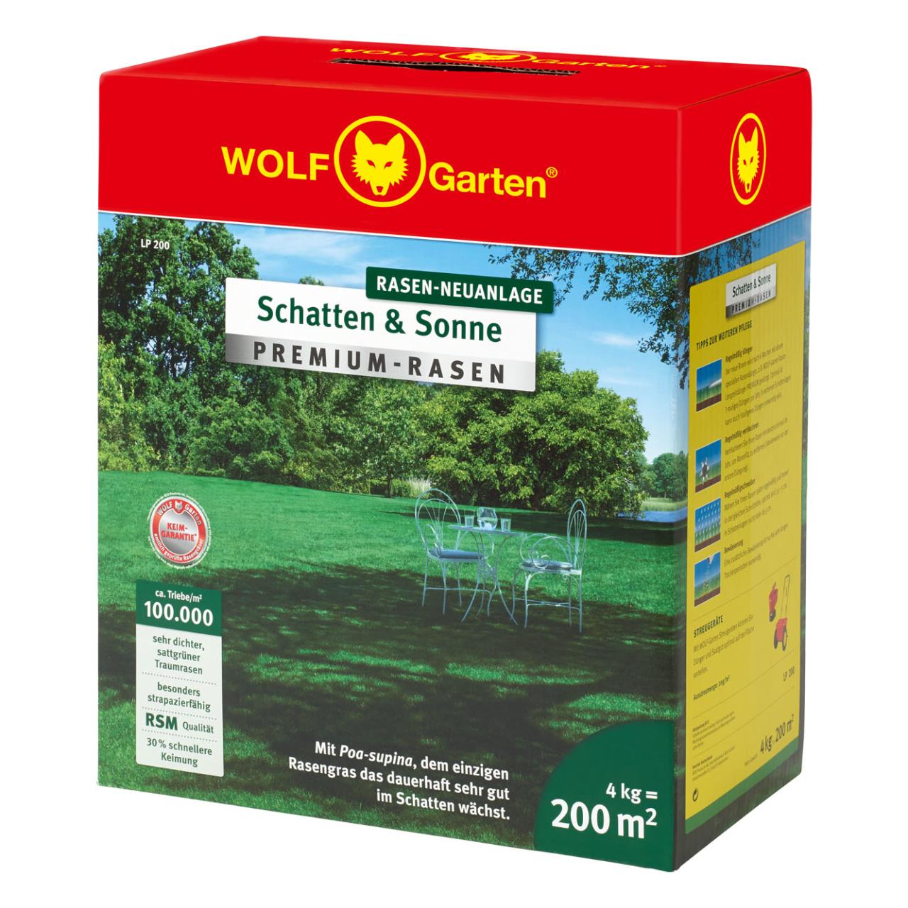 Schatten & Sonne Premium-Rasen LP 200